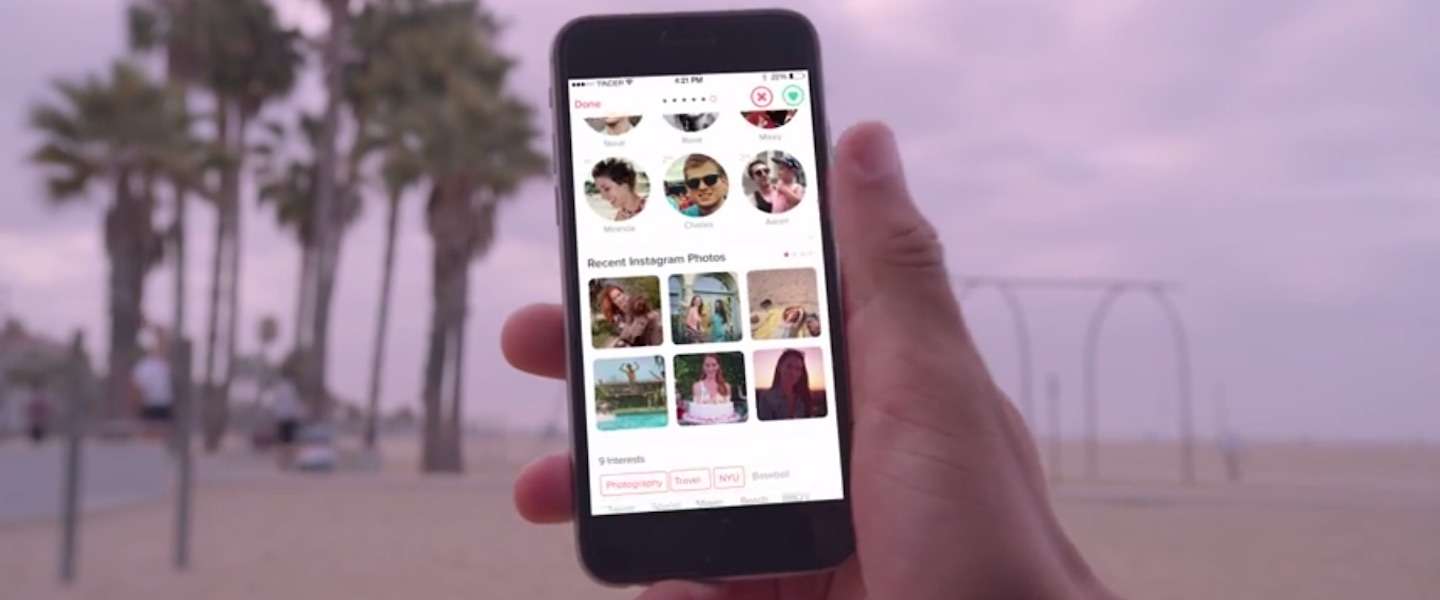 Tinder maakt nu koppeling met Instagram mogelijk