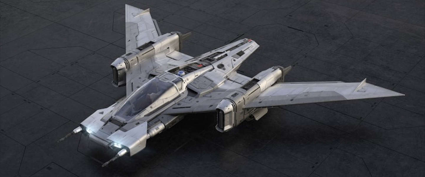 Tri-Wing S-91x Pegasus Starfighter bedacht door Porsche en Starwars