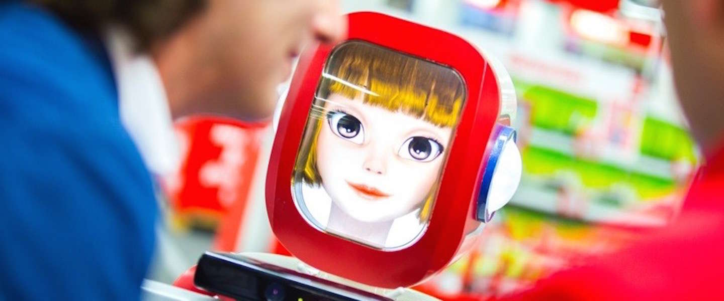 Robot 'Trusty' helpt de klanten van Media Markt