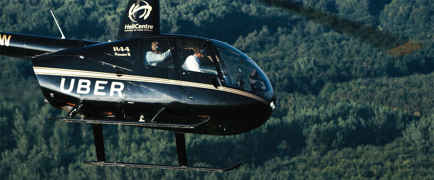 UberChopper is dit weekend weer beschikbaar voor Mysteryland en rondvluchten in de Randstad