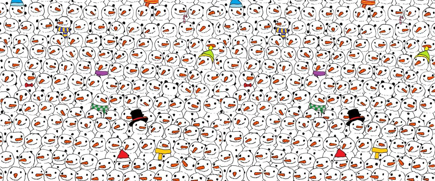 De panda vinden in deze puzzel is moeilijker dan je denkt!