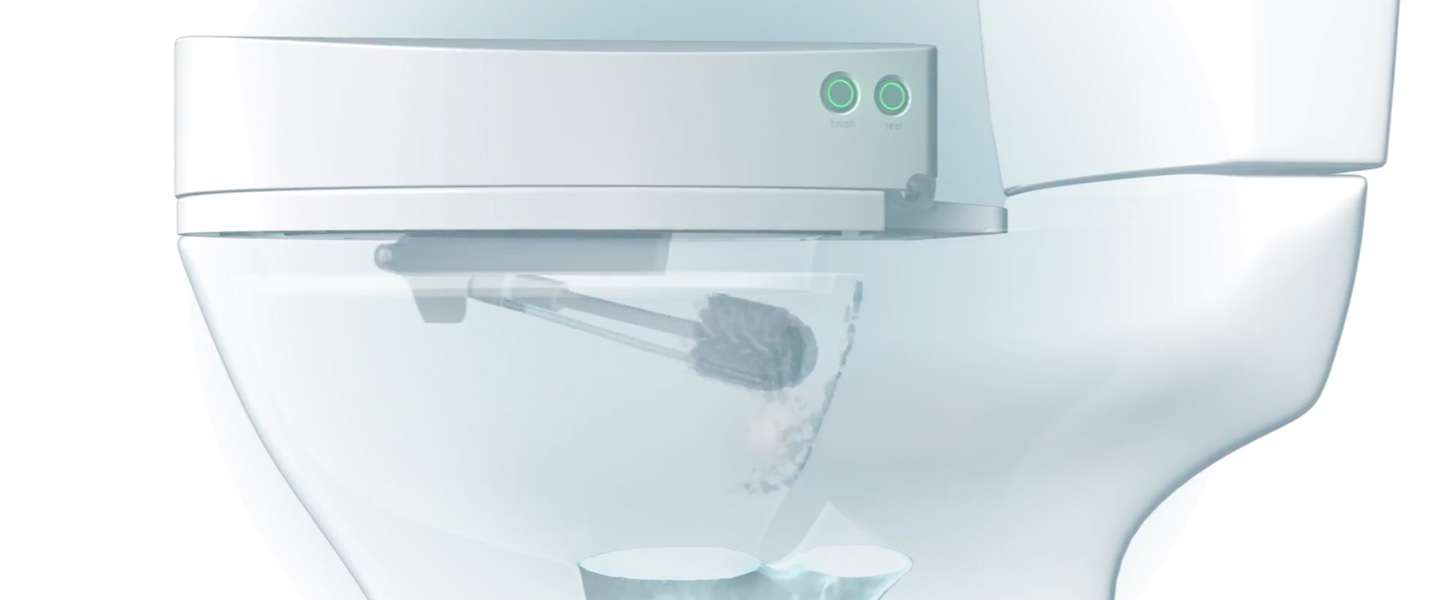 Superhandig: een robot die je wc schoon maakt