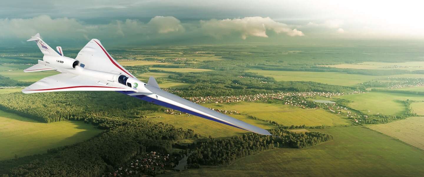 Nieuw supersonisch vliegtuig van NASA is een stuk stiller