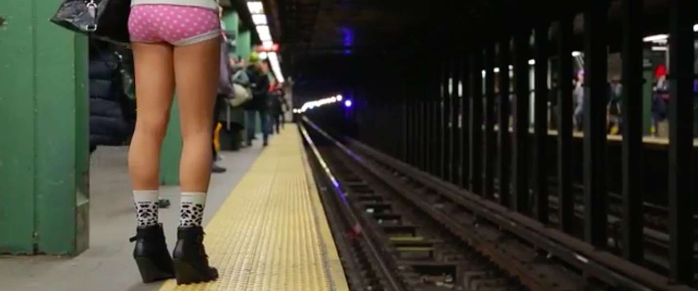 No Pants Subway Ride wereldwijd steeds populairder