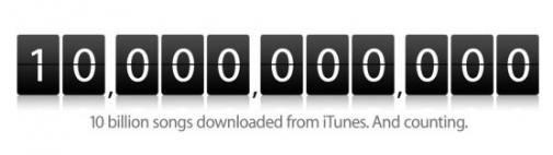 10 miljard iTunes downloads