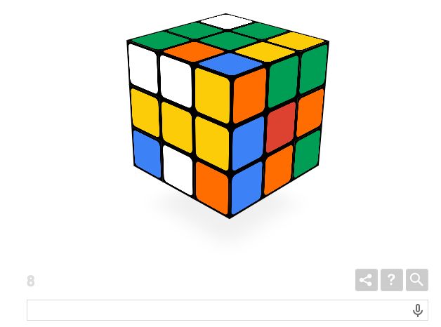 40 jaar Rubiks cube: Een werkende versie op de homepage van Google