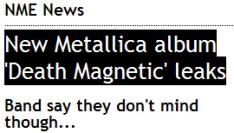 Album Metallica lekt uit 