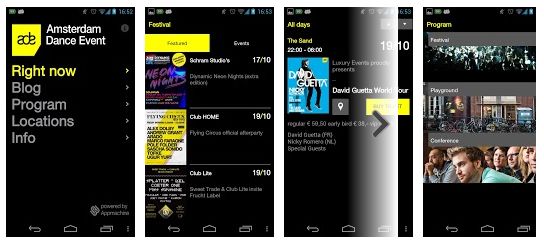 Amsterdam Dance Event (ADE) komt met app voor iPhone en Android