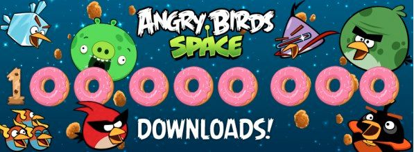Angry Birds Space nu al 100 miljoen keer gedownload