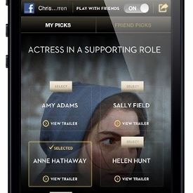 App voor de Oscars dit jaar met social media functies