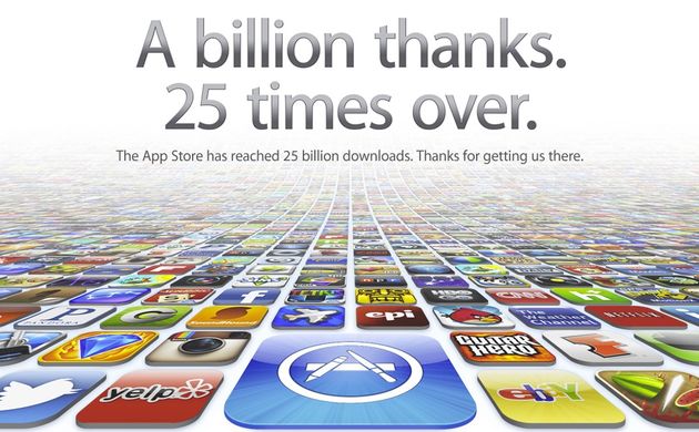 Apple App Store overschrijdt 25 miljard downloads