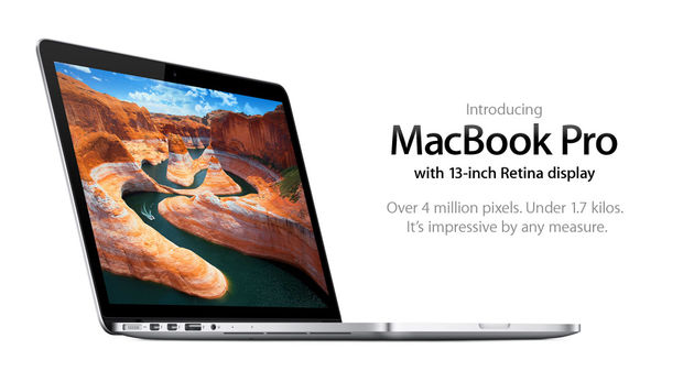 Apple kondigt nieuwe MacBook Pro 13" aan: Dunner, Retina display en per direct verkrijgbaar