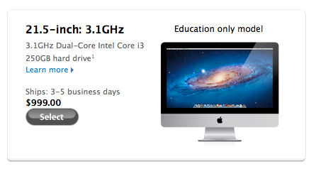 Apple lanceert iMac van $999,-