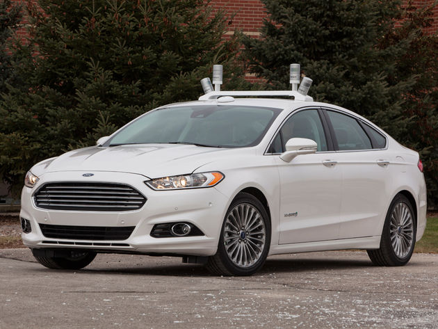 Autonoom rijdende Fusion Hybrid Research Car van Ford