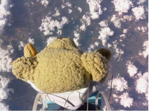Babbage Bear breekt het record van Baumgartner