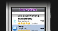 Berrystore of Blackberry app Center