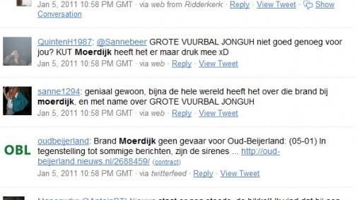 Brand Moerdijk: Sociale Media in tijden van rampen