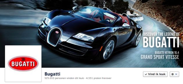 Bugatti goes social, grand sport vitesse op Facebook, Twitter en Youtube