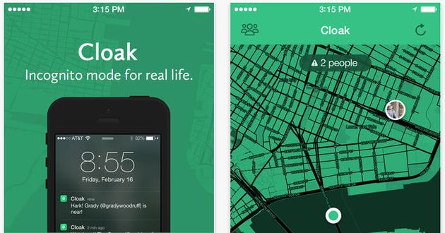 Cloak de app waarmee je je vrienden NIET ontmoet