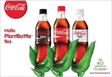 Coca-cola start campagne rondom PlantBottle fles