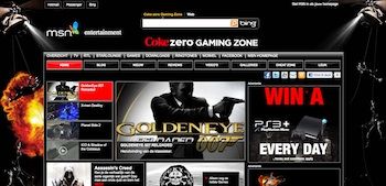 Coca-Cola Zero gaming platform