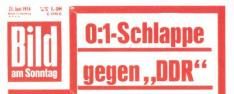 DDR - BRD door een man nagespeeld