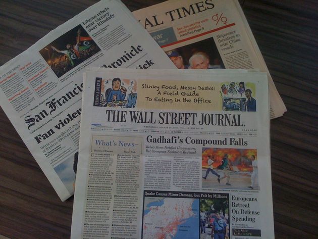 "Deel oplage Wall Street Journal Europa verkocht voor 1-5 eurocent"
