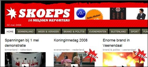 Doek valt voor Skoeps