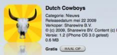 Dutchcowboys iPhone app populair