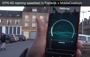 Eerste KPN 4G roaming test in Frankrjk