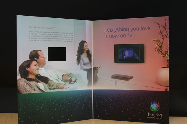 Eerste video advertentie in Nederlands magazine te zien