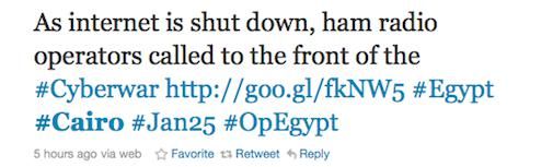 Egypte vrijwel volledig offline