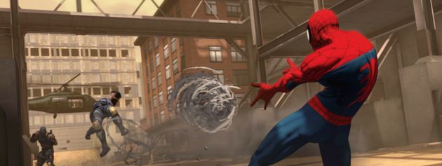 Er zwaait wat voor Spiderman: Shattered Dimensions
