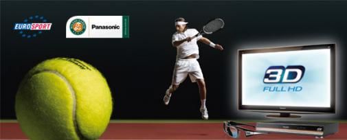 Eurosport en Panasonic brengen Roland Garros in 3D