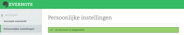 evernote-instellingen