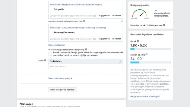 Facebook-advertenties-optimaliseren-taal