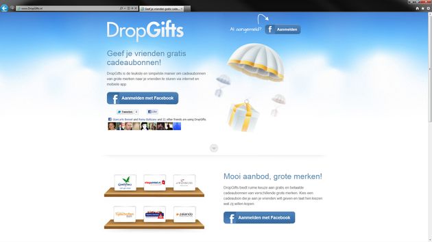 Facebook app maakt gezamenlijk cadeaubonnen geven makkelijker