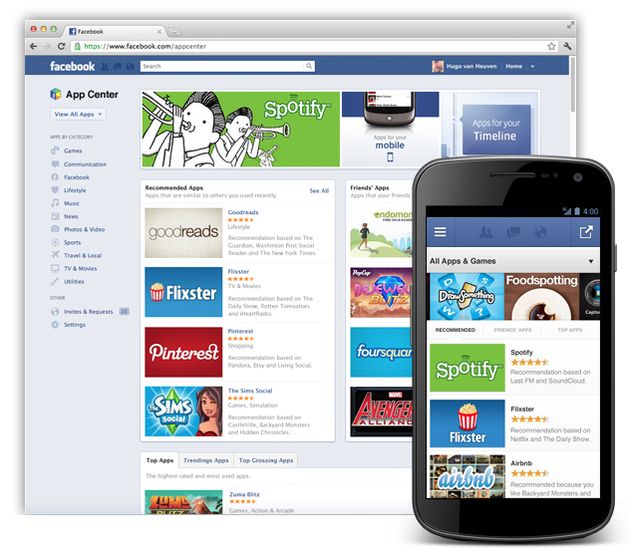 Facebook introduceert het App Center