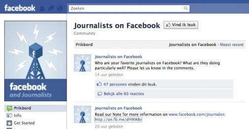 Facebook komt met een pagina speciaal voor journalisten