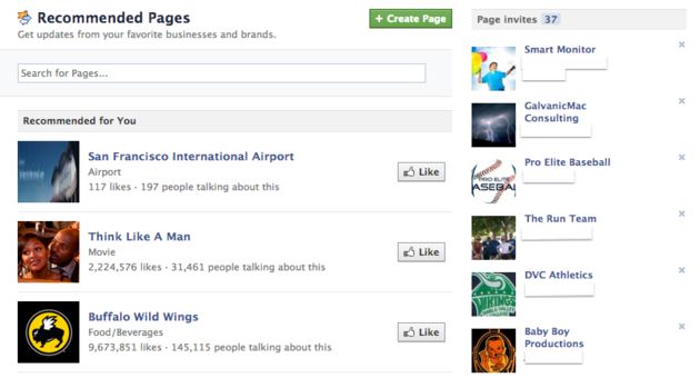 Facebook toont aanbevolen pagina's om meer gebruikers aan te trekken