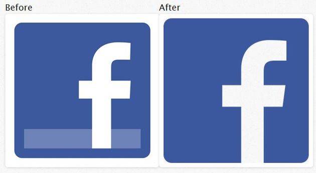 Facebook verandert logo's op website