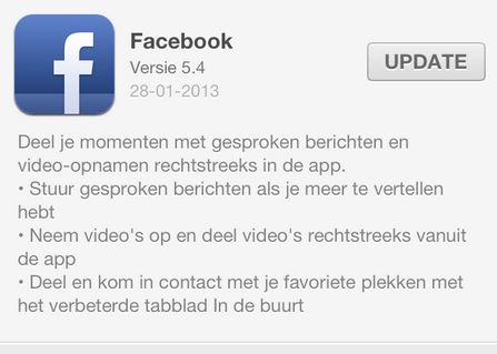 Facebook voegt opnemen en uploaden van video toe aan iOS app