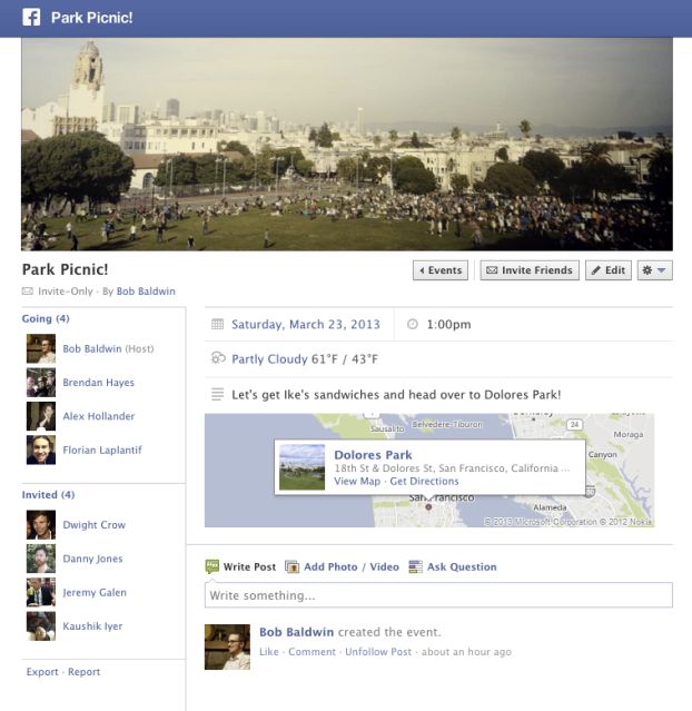 Facebook voegt weervoorspellingen toe aan evenementenpagina's en publieke plaatsen