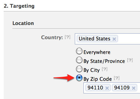 Facebook-Zip-Code-Targeting
