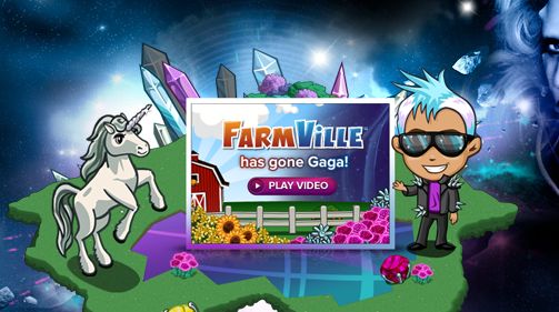 FarmVille niet veilig voor Gaga: marketing meets...more marketing