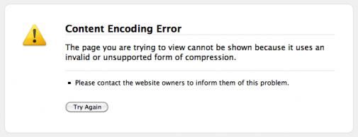 Firefox : Content Encoding Error : #durftevragen