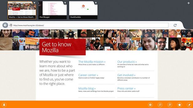 Firefox voor Windows 8 met touch-ondersteuning verkrijgbaar