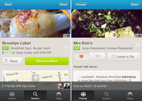 Foursquare komt met nieuwe update voor de iPhone