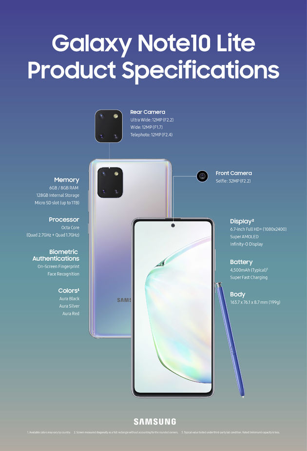 Galaxy_Note10Lite_Product_Specifications