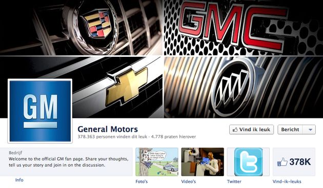 General Motors stopt met adverteren op Facebook